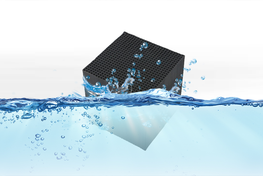 600碘值耐水蜂窝活性炭